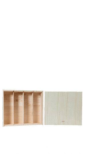4 vaks Houten Kist 'Le Grand Cru'