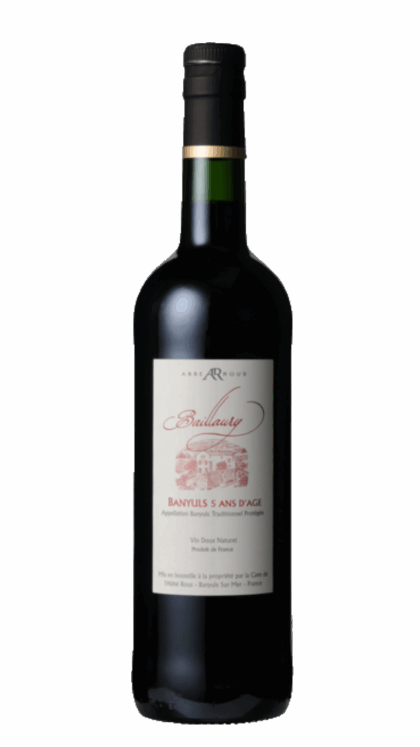 NV-Baillaury L'Abbe Rous Banyuls 5 Ans d'Age Rouge