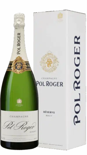 NV-Pol Roger Champagne Brut Reserve Blanc MAGNUM in giftbox