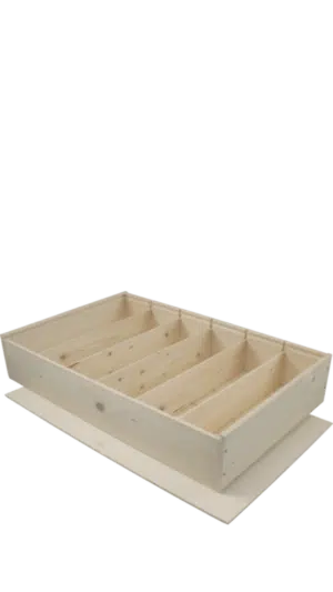 6 vaks Houten Kist 'Le Grand Cru'