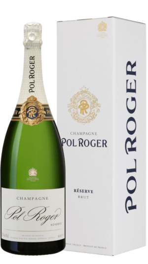 NV-Pol Roger Champagne Brut Reserve Blanc MAGNUM in giftbox