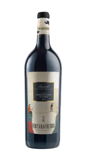 2019-Fontanafredda Barolo Serralunga d'Alba Rosso MAGNUM in kist