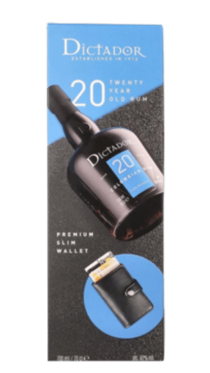 NV-Dictador 20 Y. Rum Giftbox incl. Premium Wallet