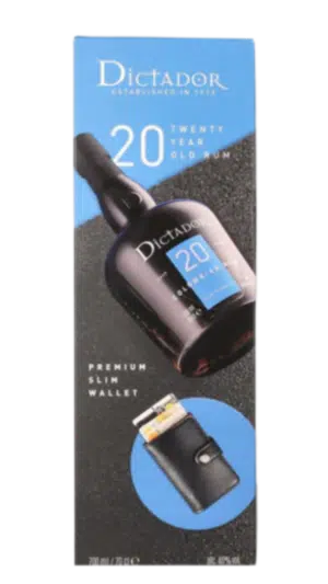 NV-Dictador 20 Y. Rum Giftbox incl. Premium Wallet