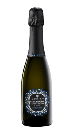 NV-Drusian Prosecco di Valdobbiadene Spumante Superiore Extra Dry Bianco HALVE FLES