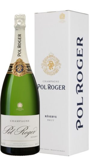 NV-Pol Roger Champagne Brut Reserve Blanc MAGNUM in giftbox
