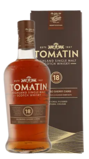NV-Tomatin 18 Y. Single Malt Whisky