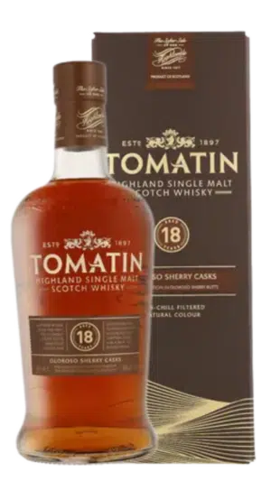 NV-Tomatin 18 Y. Single Malt Whisky